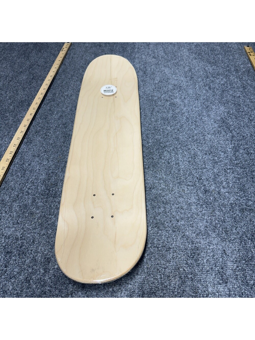 Moose Blank Skateboard Deck Natural Wood 7.25” New Sealed
